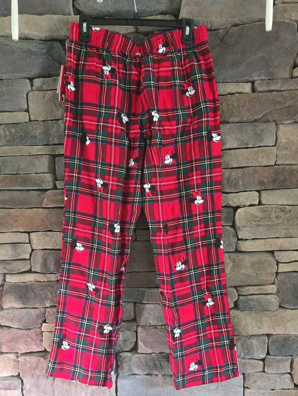 Minnie & Mickey Mouse Plaid Pajama Pants